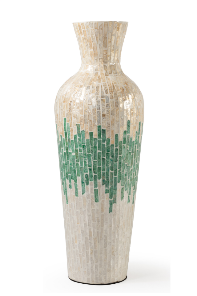 Azura Sedef Kaplama El İşçiliği Vazo 19 Çap H:56