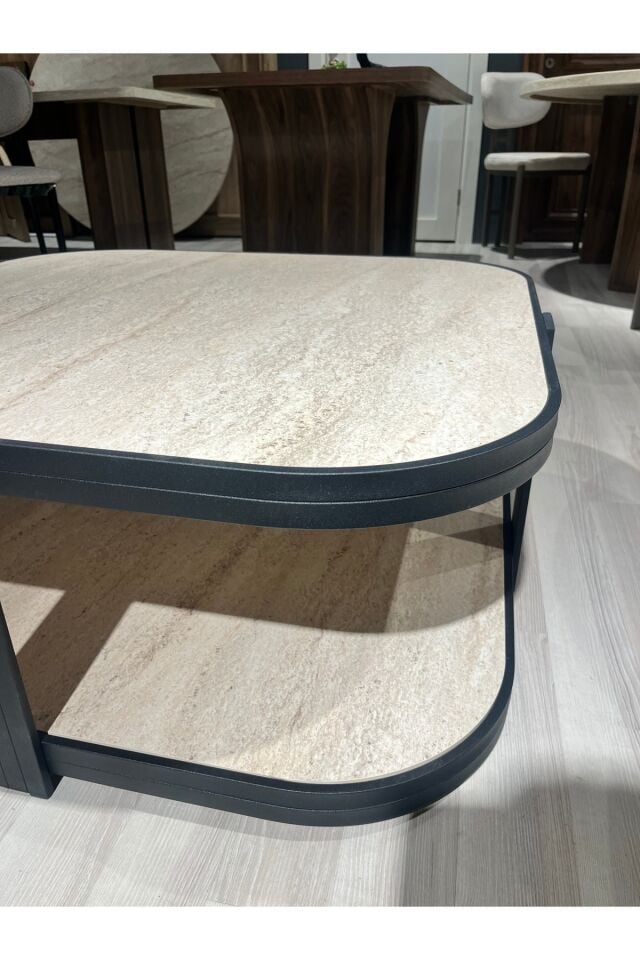 Valencia Orta Sehpa Yonga Levha 90x90 | Modern Minimalist