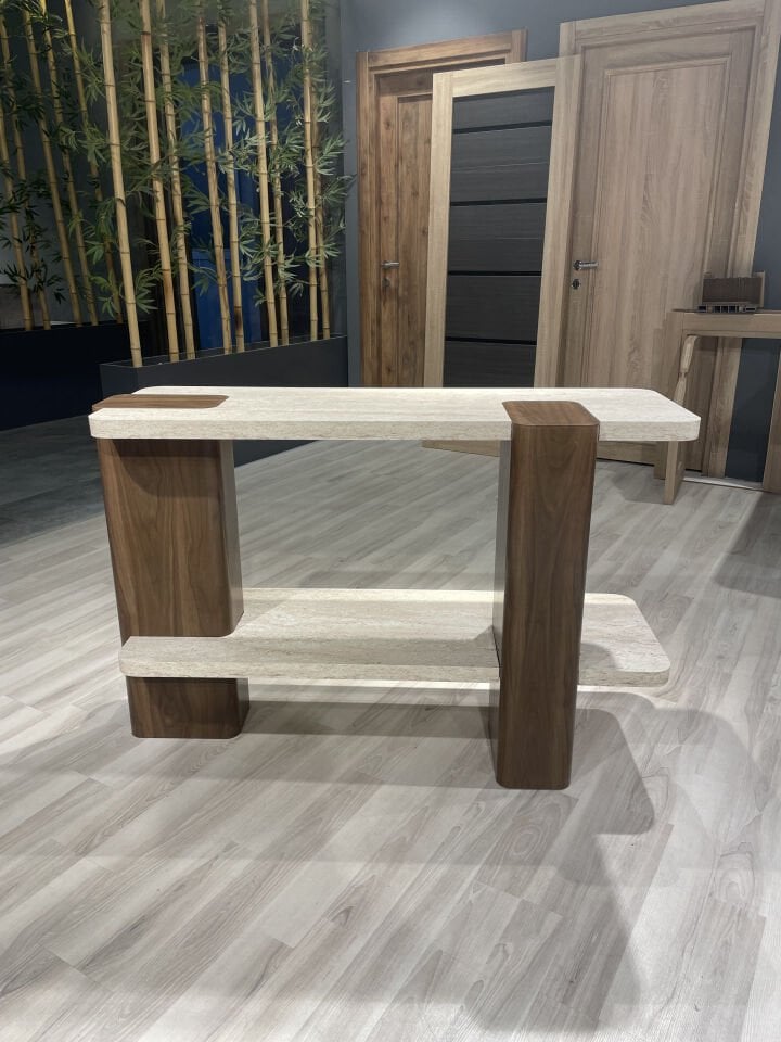 Duo Dresuar Ceviz-Traverten 120x40cm