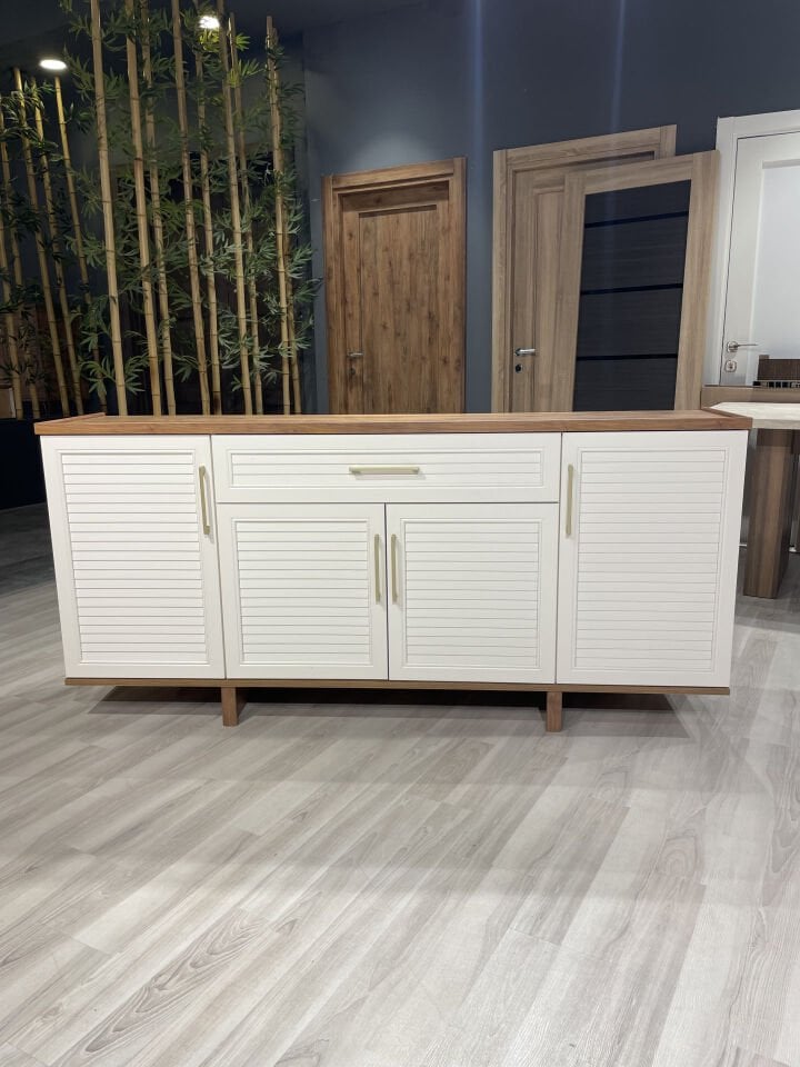 Vena Konsol Dolap Beyaz-Ceviz 180x40