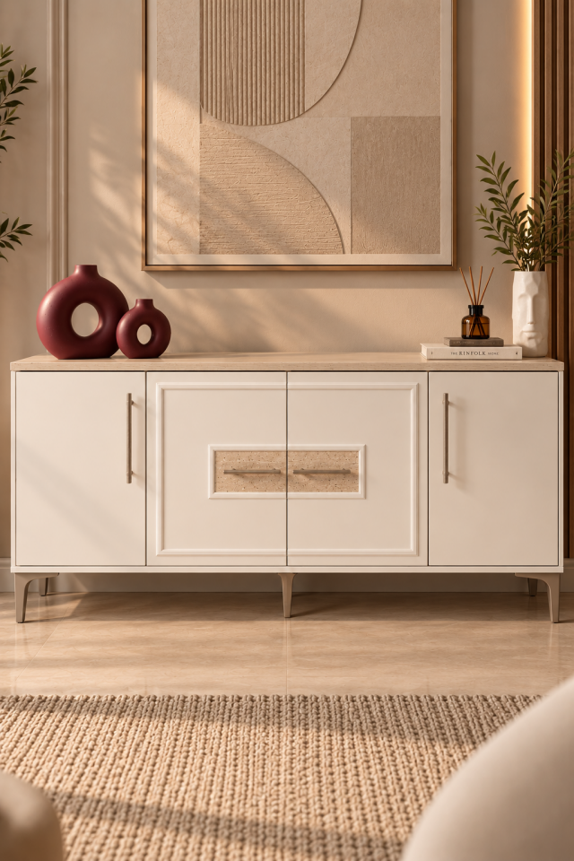 Safir Konsol Traverten-Aytaşı 180x41, H:84cm