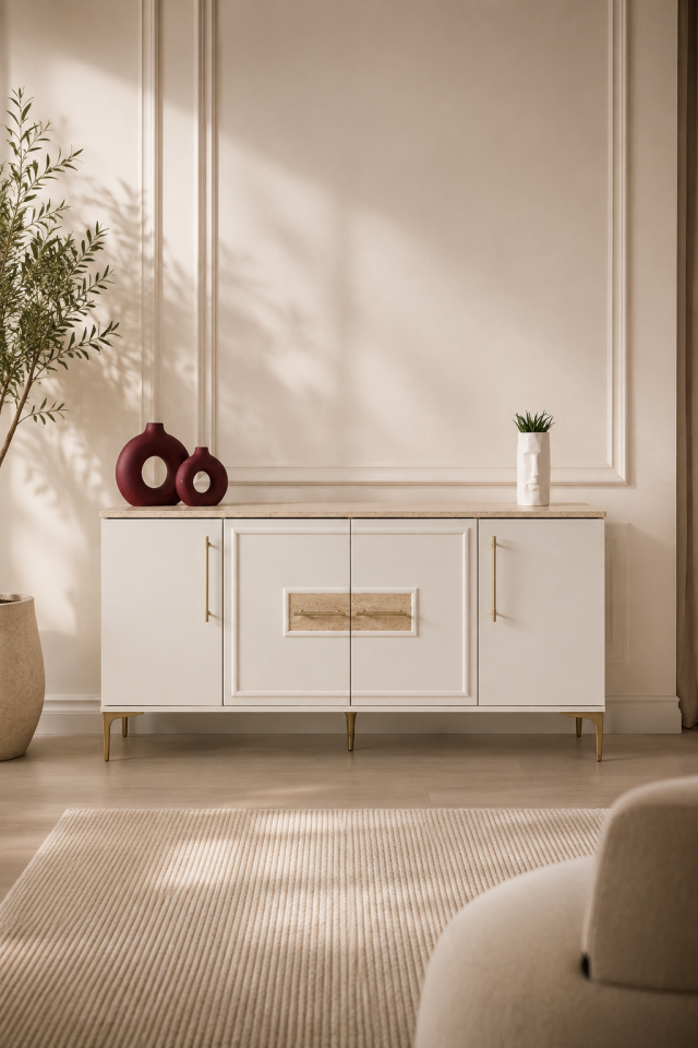 Safir Konsol Traverten-Aytaşı 180x41, H:84cm