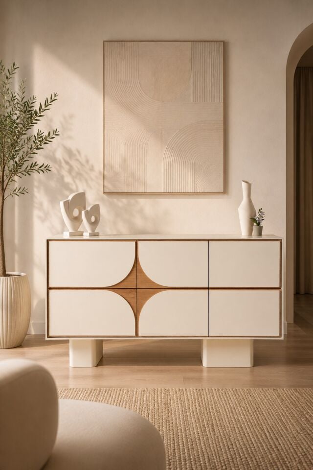 Ilgaz MDF konsol Aytaşı/Meşe 180 x 45 H:80